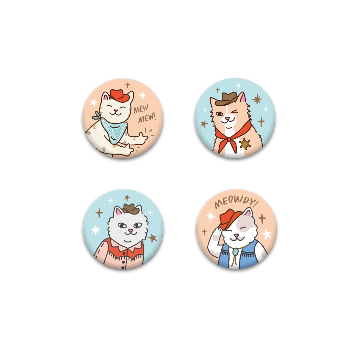 Seltzer Goods Cowboy Kitty Magnet - Thumbnail 2