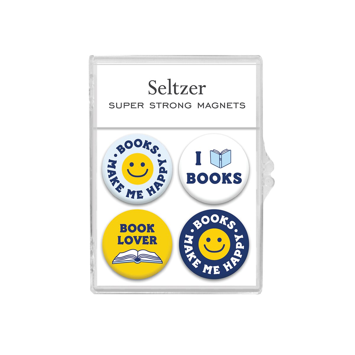 Seltzer Goods Happy Books Magnet